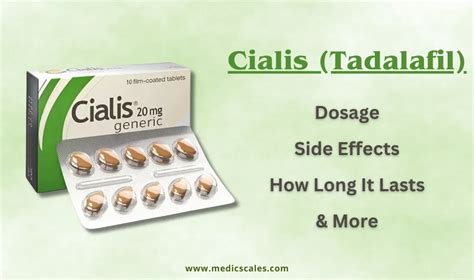 Cialis (tadalafil): Dosage, side effects, how long it .